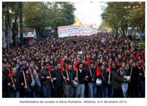 Grèce manifestation soutien à Nikos Romanos